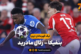 خلاصه بازی بنفیکا 0 – رئال مادرید 1