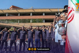 کاشت نهال به یاد رهبر شهید توسط ملی‌پوشان