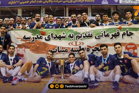 گزارش تصویری| جشن قهرمانی گیتی‌پسند در لیگ برتر فوتسال