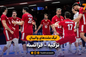 خلاصه والیبال ترکیه 3 – فرانسه 0 (لیگ ملت‌های والیبال)