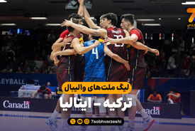 خلاصه والیبال ترکیه 0 – ایتالیا 3