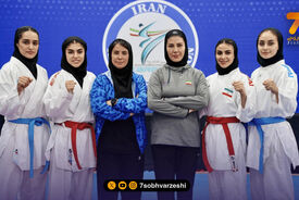 دختران طلایی کاراته ایران بر بام آسیا ایستادند
