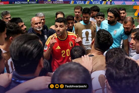 صحبت های انگیزشی طارمی با بازیکنان پس از تقابل با بلژیک