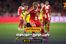 خلاصه بازی بایرن مونیخ ۲ – دورتموند 1 | بوندسلیگا آلمان