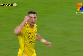 گل اول النصر به الفیحا توسط رونالدو