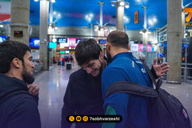 قهرمانان روسیه‌ای استقلال وارد تهران شدند