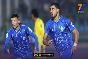 گزارش تصویری از خوشحالی گل سعید سحر خیزان به الوصل