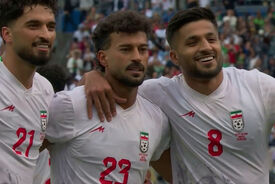 گل اول ایران به مصر توسط رامین رضائیان